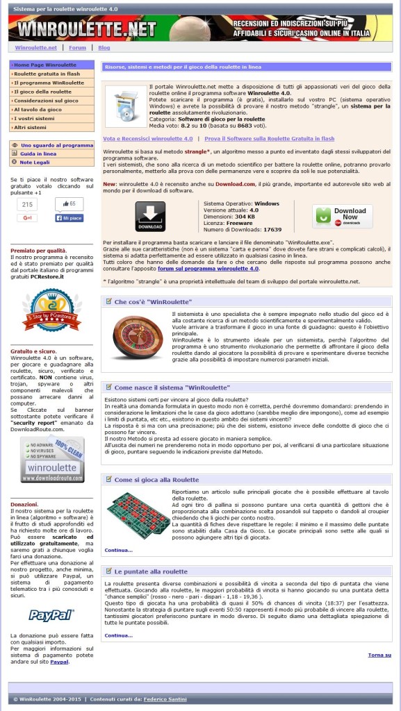 sistema winroulette