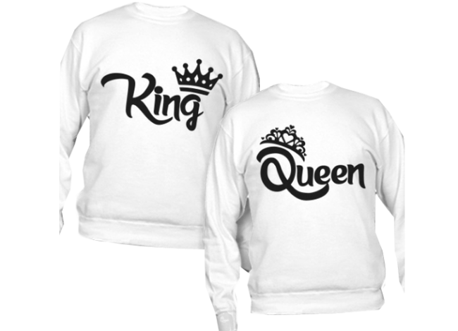 magliette king e queen